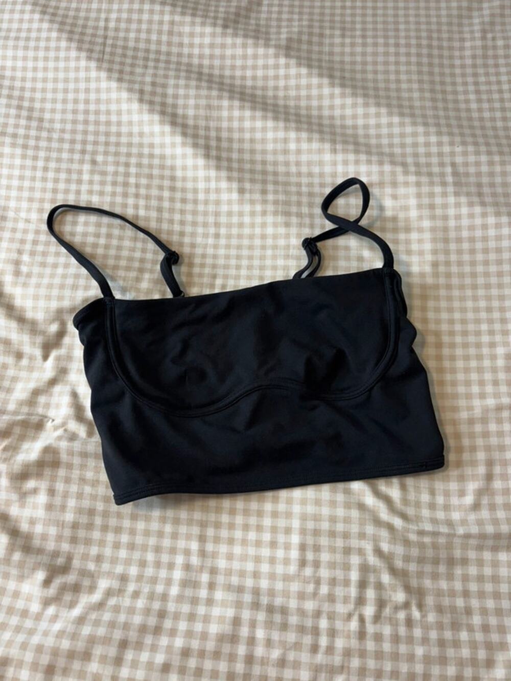 Alo Yoga Airbrush Streamlined Bra Tank Black